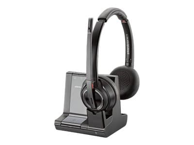 Poly Savi 8200 Series W8220-M - Microsoft - headset - på örat - DECT / Bluetooth - trådlös - aktiv brusradering - Certifierad för Microsoft-teams
