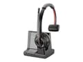 Miniatyrbilde 3 av 5: Poly Savi 8200 Series W8210-M - Microsoft - hodesett - on-ear - DECT / Bluetooth - trådløs - aktiv støydemping - Certified for Microsoft Teams