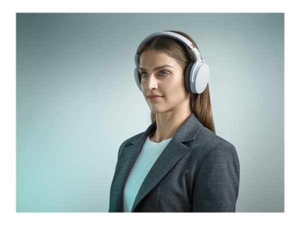 EPOS I SENNHEISER ADAPT 360 - Hodesett - full størrelse - Bluetooth - trådløs - aktiv støydemping - hvit - Certified for Microsoft Teams