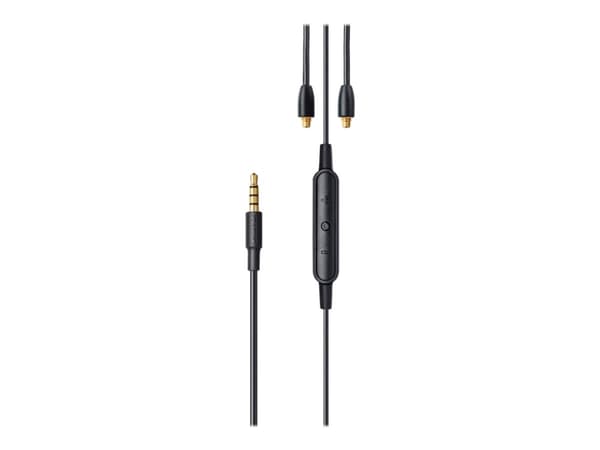 Shure RMCE-UNI - Hörlurskabel - 4-poligt minijack hane till MMCX hane - 1.27 m - 3-knappars fjärrkontroll, inbyggd mikrofon - för Shure SE215, SE315,