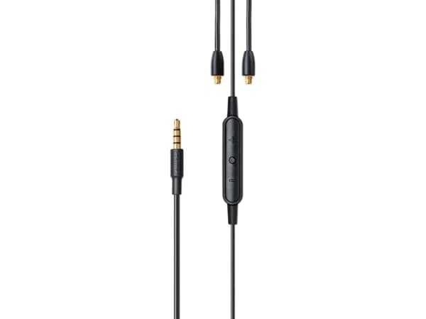 Shure RMCE-UNI - Hörlurskabel - 4-poligt minijack hane till MMCX hane - 1.27 m - 3-knappars fjärrkontroll, inbyggd mikrofon - för Shure SE215, SE315,