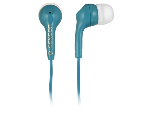 Sencor SEP 120, Kuulokkeet, In-ear, Turkoosi, 1,2 m, Langallinen, Korvan sisäinen