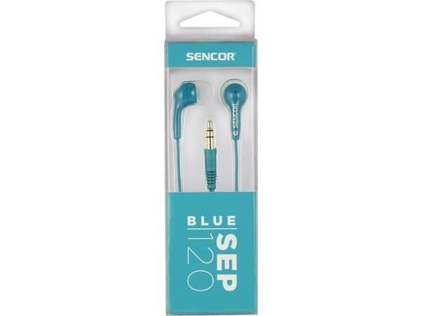 Sencor SEP 120, Kuulokkeet, In-ear, Sininen, Kaksikanavainen, 1,2 m, Sininen
