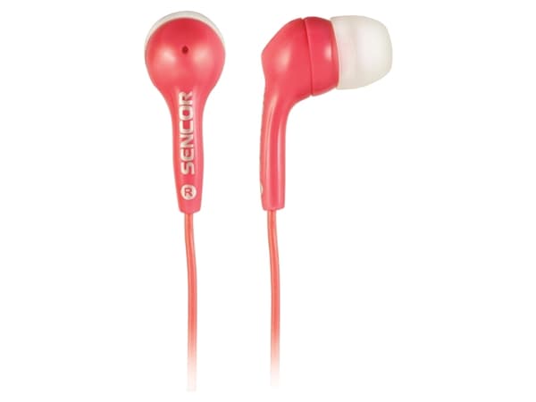 Sencor SEP 120, Kuulokkeet, In-ear, Vaaleanpunainen, 1,2 m, Langallinen, Korvan sisäinen