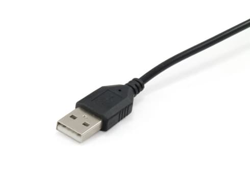 Conceptronic CCHATSTARU2R - Headset - på örat - kabelansluten - USB - svart, röd