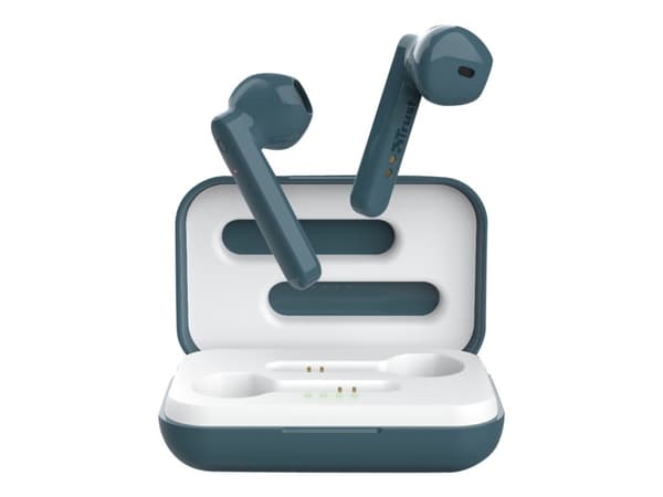 Trust Primo Touch - True wireless-hodetelefoner med mikrofon - i øret - Bluetooth - blå