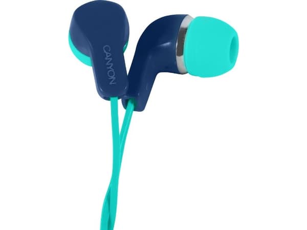 Canyon CNS-CEPM02GBL, Hodesett, In-ear, Calls/Music, Blå, Grønn, Stereofonisk, 1,2 m