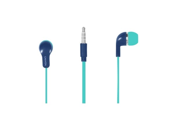 Canyon CNS-CEPM02GBL, Hodesett, In-ear, Calls/Music, Blå, Grønn, Stereofonisk, 1,2 m