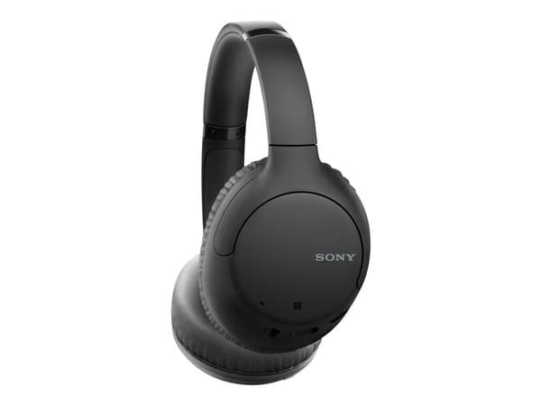 Sony WH-CH710N - Hörlurar med mikrofon - fullstorlek - Bluetooth - trådlös - NFC - aktiv brusradering - 3,5 mm kontakt - svart