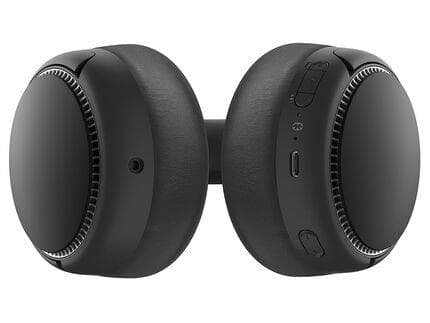 Panasonic RB-M500BE - Hodetelefoner med mikrofon - full størrelse - Bluetooth - trådløs - 3,5 mm jakk - svart