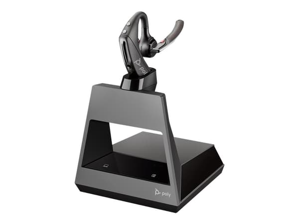 Poly Voyager 5200 Office - Headset - öronknopp - montering över örat - Bluetooth - trådlös - NFC