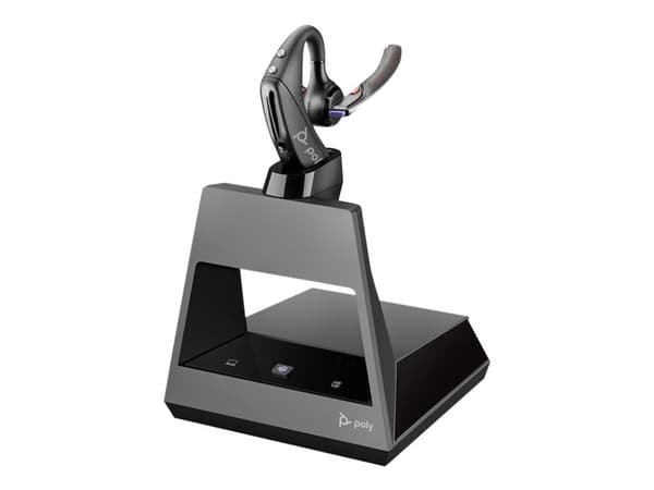 Poly Voyager 5200 Office - Headset - öronknopp - montering över örat - Bluetooth - trådlös - NFC