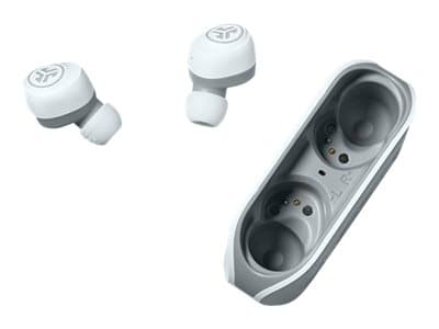 JLab Audio Go Air - True wireless-hörlurar med mikrofon - inuti örat - Bluetooth - grå, vit