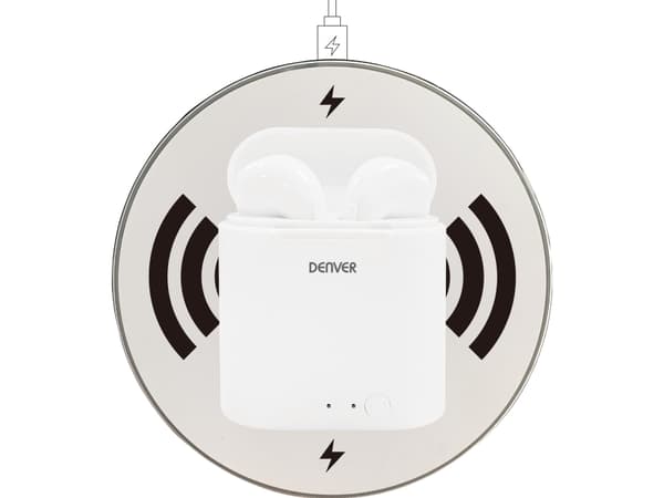 DENVER TWQ-40 - True wireless-hodetelefoner med mikrofon - i øret - Bluetooth