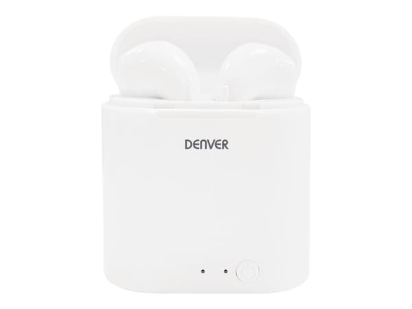 DENVER TWQ-40 - True wireless-hodetelefoner med mikrofon - i øret - Bluetooth