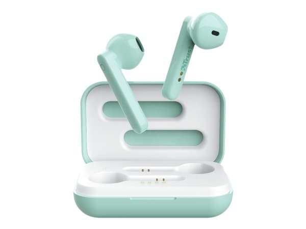 Trust Primo Touch - True wireless-hörlurar med mikrofon - inuti örat - Bluetooth - mint