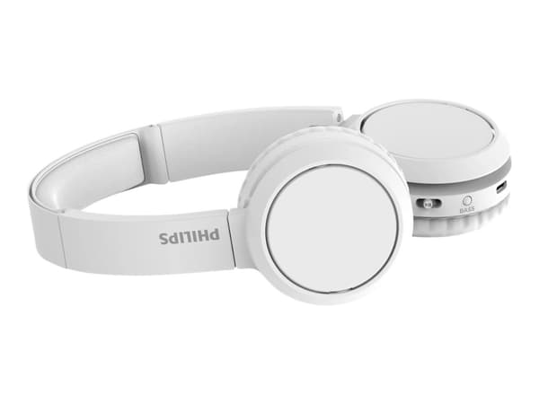 Philips TAH4205WT - Hörlurar med mikrofon - på örat - Bluetooth - trådlös - ljudisolerande - vit