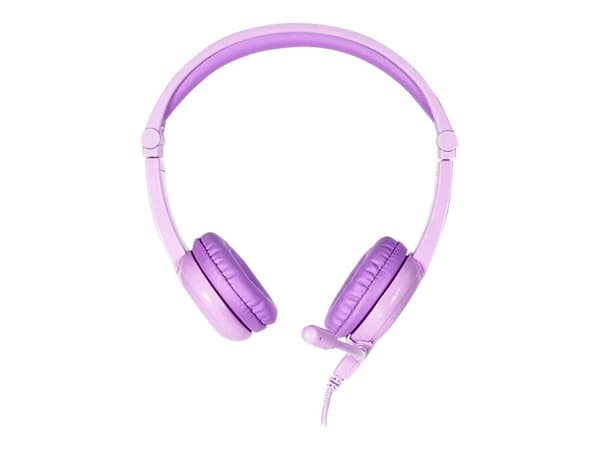 Onanoff BuddyPhones Galaxy - Hodetelefoner med mikrofon - on-ear - kablet - 3,5 mm jakk - fuksia