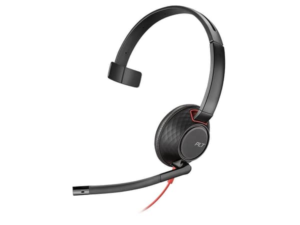 POLY Blackwire 5210, Langallinen, Toimisto/puhelukeskus, 20 - 20000 Hz, 125,4 g, Kuulokkeet, Musta