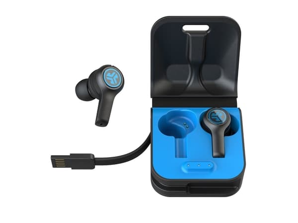 JLab Air - äkta trådlösa hörlurar med mikrofon. - ear tip / in-ear - Bluetooth® 5.0 - upp till 24 timmars batteritid (via medföljande laddningsbox) -