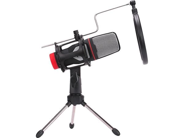 Marvo MIC-02, Studiomikrofon, -38 dB, 50 - 16000 Hz, -36 dB, Retningsuavhengig, Koblet med ledninger (ikke trådløs)