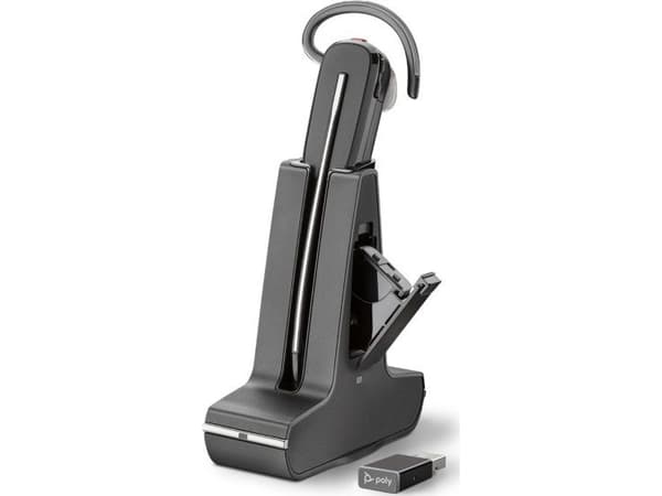 Poly Savi 8245 UC, Unlimited Talk Time, Microsoft - 8200 Series - headset - inuti örat - konvertibel - DECT - trådlös - Certifierad för Microsoft-tea