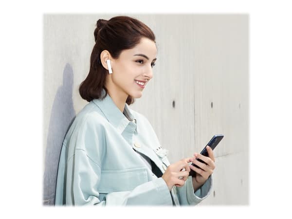 Xiaomi MI True Wireless Earphones 2 Basic - True wireless-hodetelefoner med mikrofon - ørepropp - Bluetooth - hvit