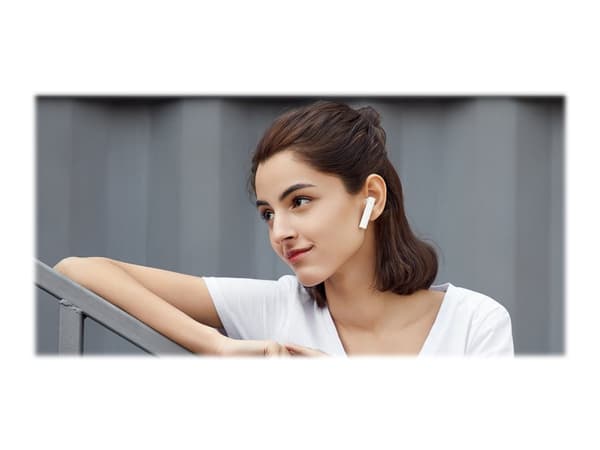 Xiaomi MI True Wireless Earphones 2 Basic - True wireless-hodetelefoner med mikrofon - ørepropp - Bluetooth - hvit