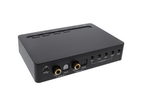 InLine 66670B, 90 dB, 24-bit/96kHz, 6.3mm, USB, Mini-USB