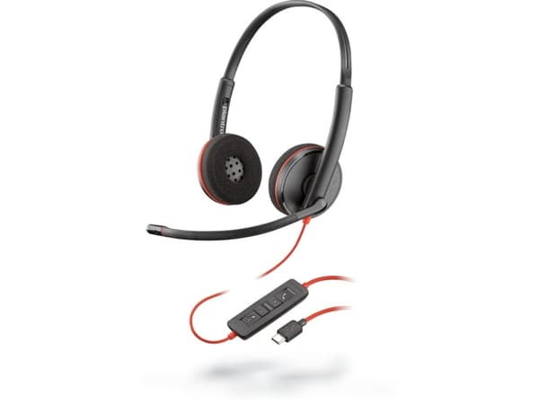 Poly Blackwire C3220 - 3200 Series - headset - på örat - kabelansluten - USB-C - ljudisolerande