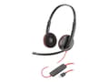Miniatyrbild 1 av 5: Poly Blackwire C3220 - 3200 Series - headset - på örat - kabelansluten - USB-C - ljudisolerande
