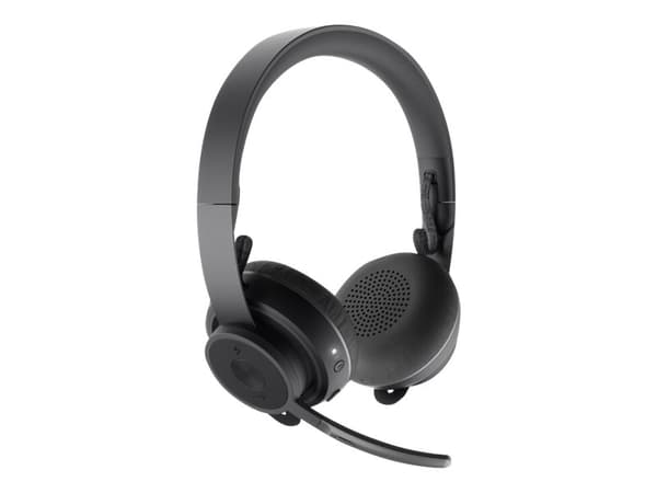 Logitech UC Zone Wireless - Hodesett - on-ear - Bluetooth - trådløs - aktiv støydemping