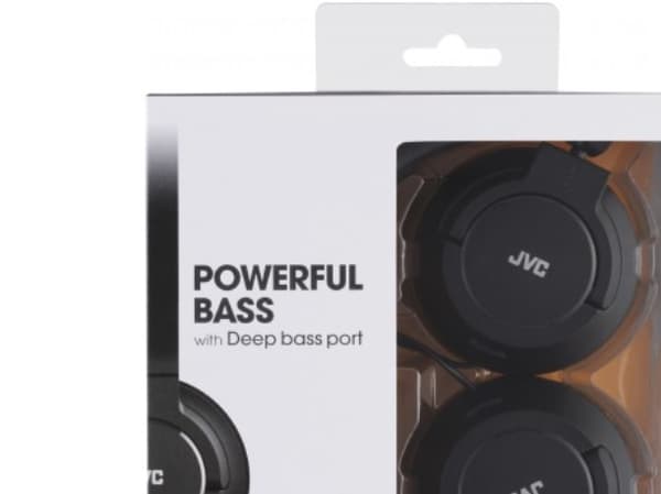 JVC HA-S180-B-E, Langallinen, 10 - 22000 Hz, Musiikki, 108 g, Kuulokkeet, Musta