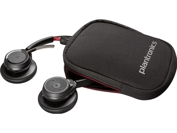 Poly Voyager Focus UC B825-M - Ei lataustelinettä - kuulokkeet - korvalla - Bluetooth - langaton - aktiivinen melunvaimennus - Musta