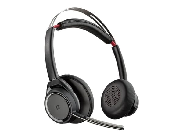 Poly Voyager Focus UC B825-M - Ei lataustelinettä - kuulokkeet - korvalla - Bluetooth - langaton - aktiivinen melunvaimennus - Musta