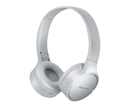 Panasonic RB-HF420BE - Hodetelefoner med mikrofon - on-ear - Bluetooth - trådløs - hvit