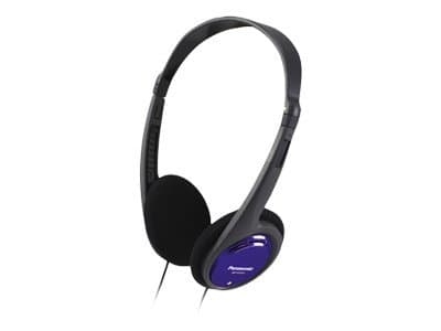Panasonic RP-HT010E-A - Hörlurar - på örat - kabelansluten - 3,5 mm kontakt - blå