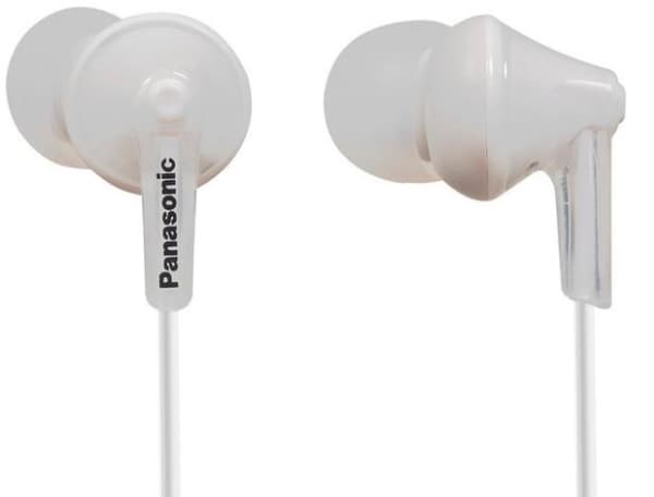 Panasonic RP-HJE125E-W - Ergofit - ørepropper - i øret - kablet - 3,5 mm jakk - hvit