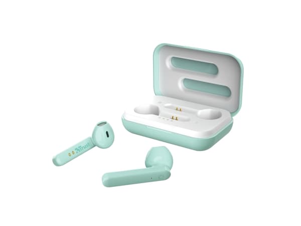 Trust Primo, True Wireless Stereo (TWS), Puhelut/Musiikki, 20 - 20000 Hz, 55 g, Kuulokkeet, Mintunvärinen
