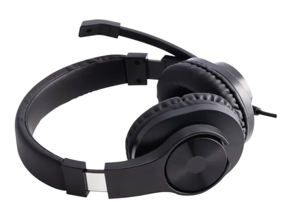 Hama PC Office Headset "HS-P350" - Hodesett - full størrelse - kablet - 3,5 mm jakk - svart