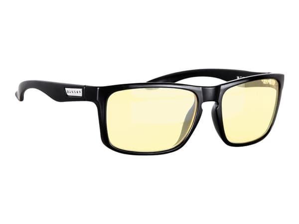 GUNNAR INTERCEPT - Briller - for datamaskin - medium stor - full kant - ramme: onyks - linse: ravgul