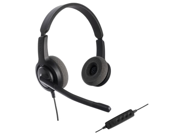 Axtel VOICE UC28 stereo USB-A, Langallinen, Toimisto/puhelukeskus, 20 - 20000 Hz, 130 g, Kuulokkeet, Musta