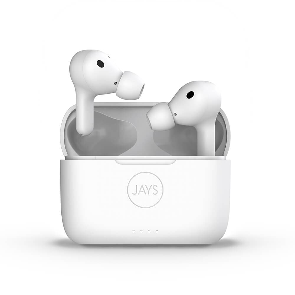 JAYS Hovedtelefon t-Seven TWS Trådløs In-Ear Hvid ANC