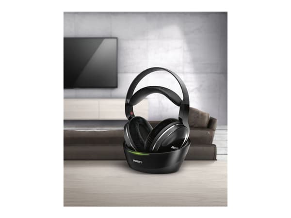 Philips SHD8850/12, Langaton, 8 - 22500 Hz, Musiikki, 221 g, Kuulokkeet, Musta