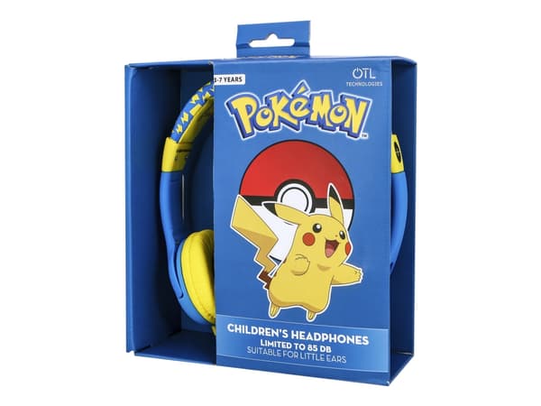 OTL Pokemon Pikachu - Hovedtelefoner - på øret - kabling - 3,5 mm jackstik