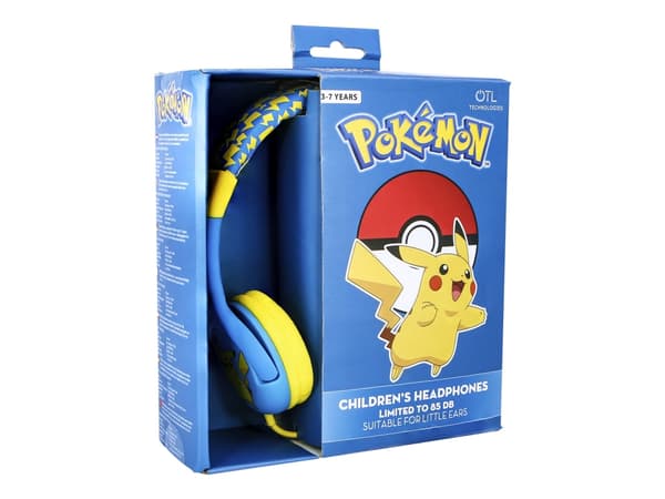 OTL Pokemon Pikachu - Hovedtelefoner - på øret - kabling - 3,5 mm jackstik