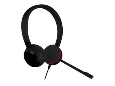 Jabra Evolve 20 UC stereo - Hodesett - on-ear - kablet - USB-C - lydisolerende