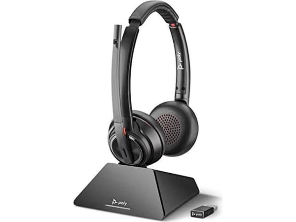 POLY 8220 UC, Langaton, Toimisto/puhelukeskus, 100 - 6800 Hz, 160 g, Kuulokkeet, Musta