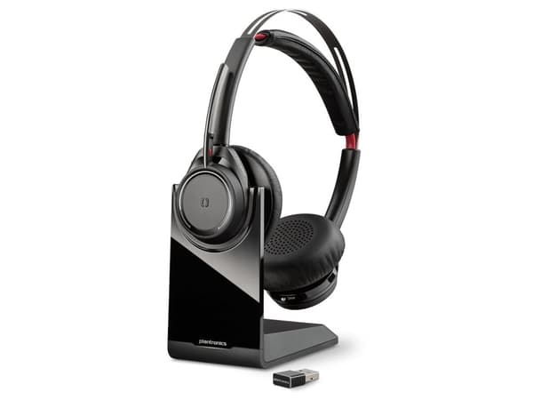POLY Voyager Focus UC, Trådlös, Kontor/callcenter, 155 g, Headset, Svart