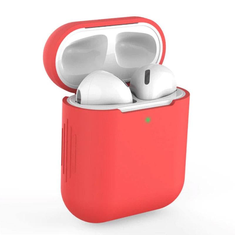 Silikone etui Apple Airpods - Rød